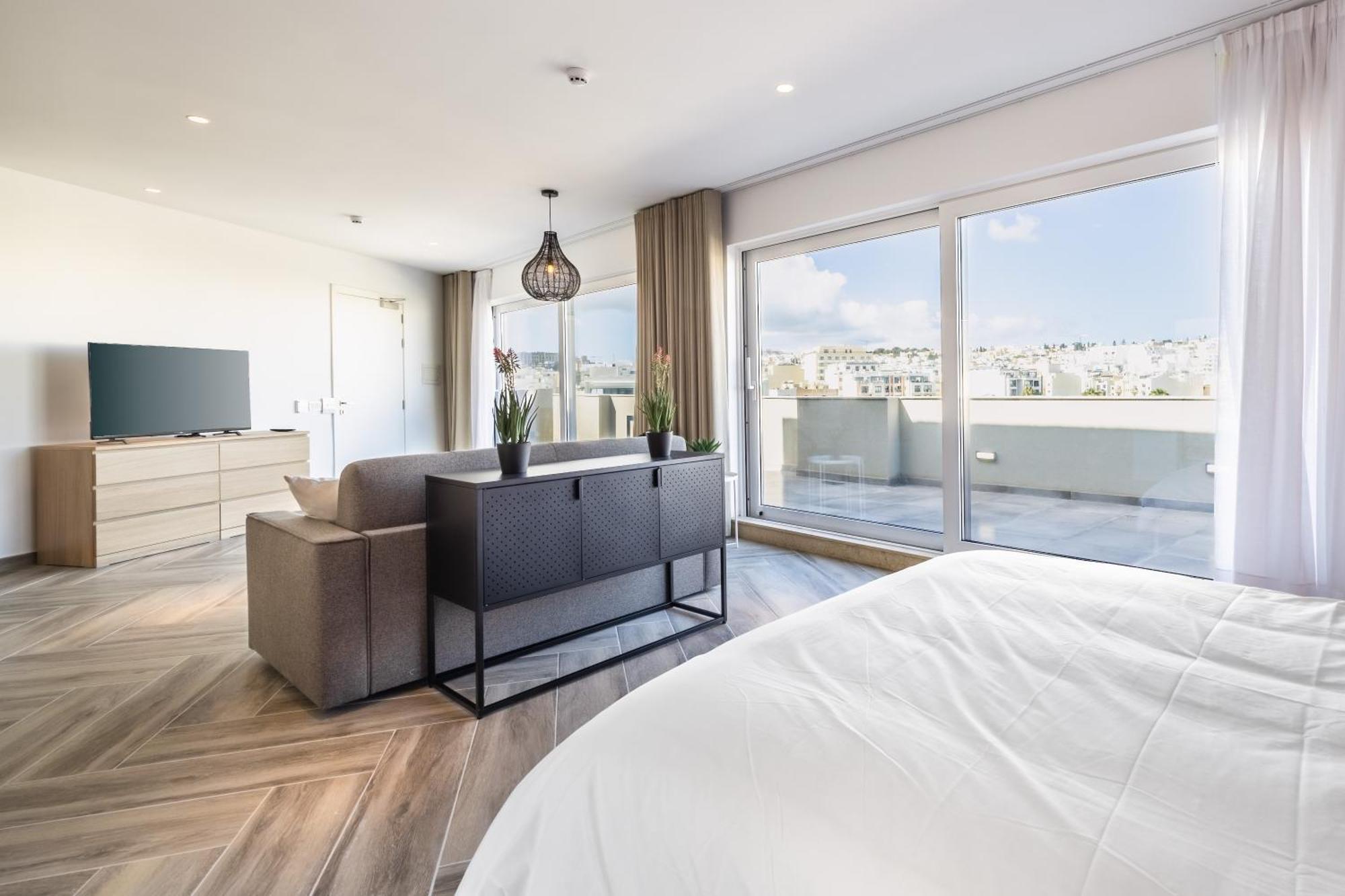 The Cube - Designer Finished Studio Penthouse By Sf Homes Gzira Buitenkant foto